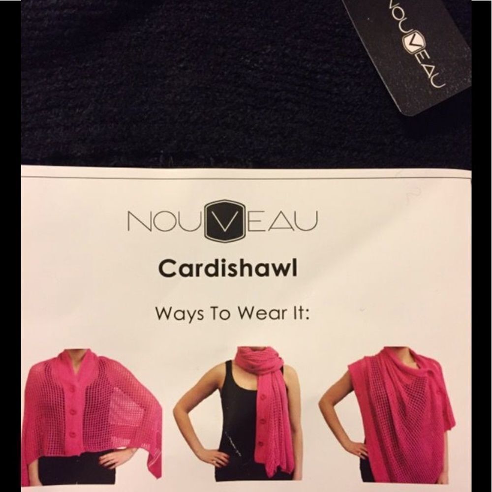 BRAND NEW Soft Black Cardishawl